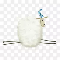 羊，山羊，毛绒动物和可爱的玩具鼻子-Oveja