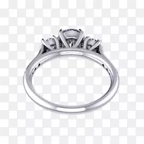 订婚戒指金刚石切割克拉戒指