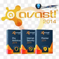 一个巨大的杀毒软件熊猫云防病毒产品关键keygen-avast软件徽标