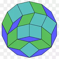 十四角Petrie多边形对称菱形立方体