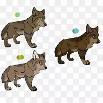 狗郊狼红狐狸红狼卡通-狗