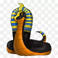 埃及眼镜蛇画爬行动物