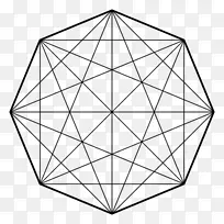 完全图块链顶点图论-几何素描