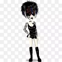 MovieStarPlanet游戏黑发服装博客-MovieStarPlanet