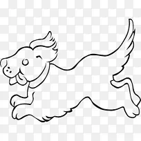 达尔马提亚犬小狗金毛猎犬宠物坐着夹艺术快乐狗
