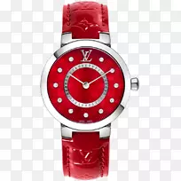 手表路易威登红色珠宝手镯-手表