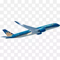 越南航空公司丹森国际机场航空旅行飞机-飞机