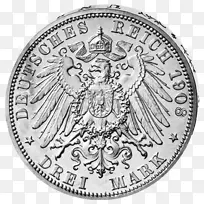 银币动物弗雷德里克奥古斯都三世萨克森字体-硬币