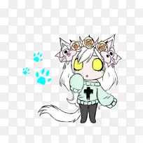 猫马画夹艺术-猫