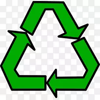 回收符号塑料回收垃圾分层剪贴画-DJ剪贴画