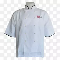 t恤厨师制服，实验室大衣，夹克，纽扣，t恤