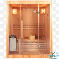 红外线桑拿蒸汽房热水浴缸蒸汽淋浴-室内设计草图