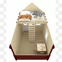 平面图原木木屋平面图-房屋