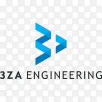 徽标3za INTECH组织品牌-射线工程标志