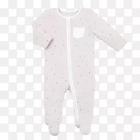袖子婴儿和蹒跚学步的婴儿一件睡衣，体装，外套.有机纺织品