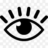 人眼计算机图标符号眼睛检查.眼睛