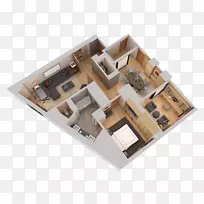 建筑物三维平面图.3d平面图