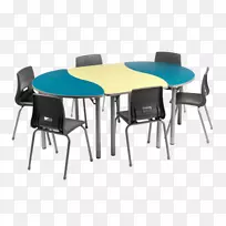 塑料干式擦除板，标志笔，长方形-学生课桌
