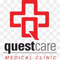 曼斯菲尔德品牌设计的标志Questcare医疗诊所