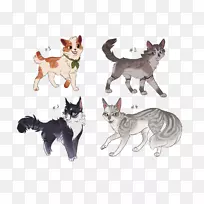 猫须猫武士画-小猫