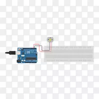 电子电路Arduino电气网络继电器Autodesk 123D-直流电动机