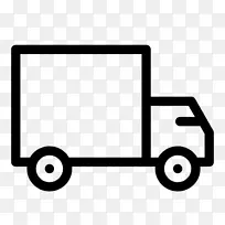 送货业务t恤货物-白色卡车