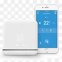 Tado-智能气候-地理化控制与移动应用程序的iphone，android和windows手机.，白色，tado3度智能交流控制v2度智能散热器恒温泵-苹果智能手表