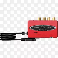 Behringer uca 202音频和视频接口和连接器声卡和音频适配器.usb