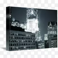 品牌显示设备电脑监控摩天大楼的灯光