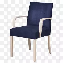 钴蓝舒适扶手椅