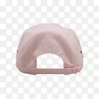 粉红m顶帽