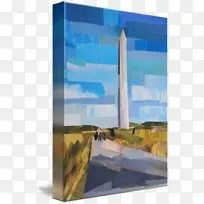华盛顿纪念碑油漆丙烯酸涂料画廊-华盛顿纪念碑