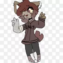猫马指卡通猫