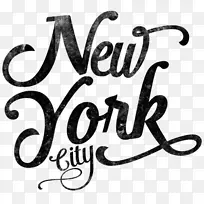 纽约市t恤字体设计师帽