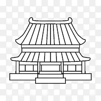 鲁玛阿达巴厘岛房屋素描-传统房屋