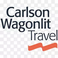 卡尔森瓦格利特旅游组织卡尔森公司商务旅行徽标