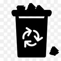 垃圾桶和废纸篮回收站.垃圾收集