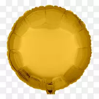 金属色玩具气球黄色金bg