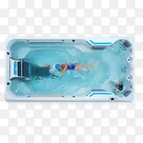 热水浴缸游泳机游泳池无限游泳池工厂陈列室-游泳池