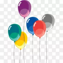 玩具气球假日热气球剪辑艺术-воздушныешарики