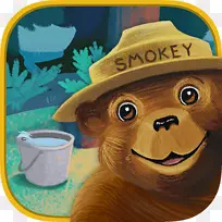Smokey熊和篝火孩子Amazon.com野营-森林熊