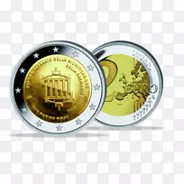 2欧元纪念币2欧元硬币2欧元硬币