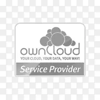 ownCloud-crie sua固有的Nuvem徽标区矩形字体