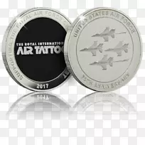 纪念币银皇家空军世界挑战硬币皇家空军