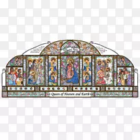 彩色玻璃礼拜堂材料-圣玛丽