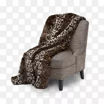 假毛毯椅