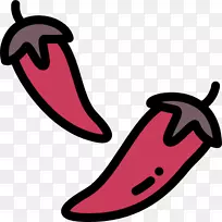 辣椒酱加勒比美食非洲美食电脑图标剪辑艺术-智利胡椒