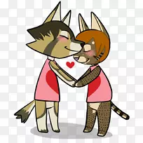 猫狗男孩剪贴画-猫