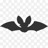 蝙蝠轮廓剪贴画-蝙蝠飞翔