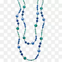 绿松石项链珠子珠宝钴蓝项链